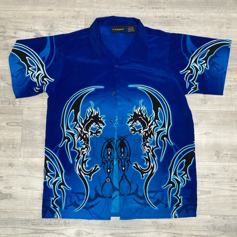 Crazy No Boundaries Graphic Button Up - Size XL in Youth